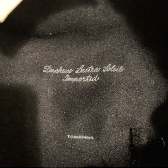 Vintage M’sieu Leon Black CLOCHE Felt Fur Mohair Hat Duchesse Lustra Loleil - Picture 11 of 11